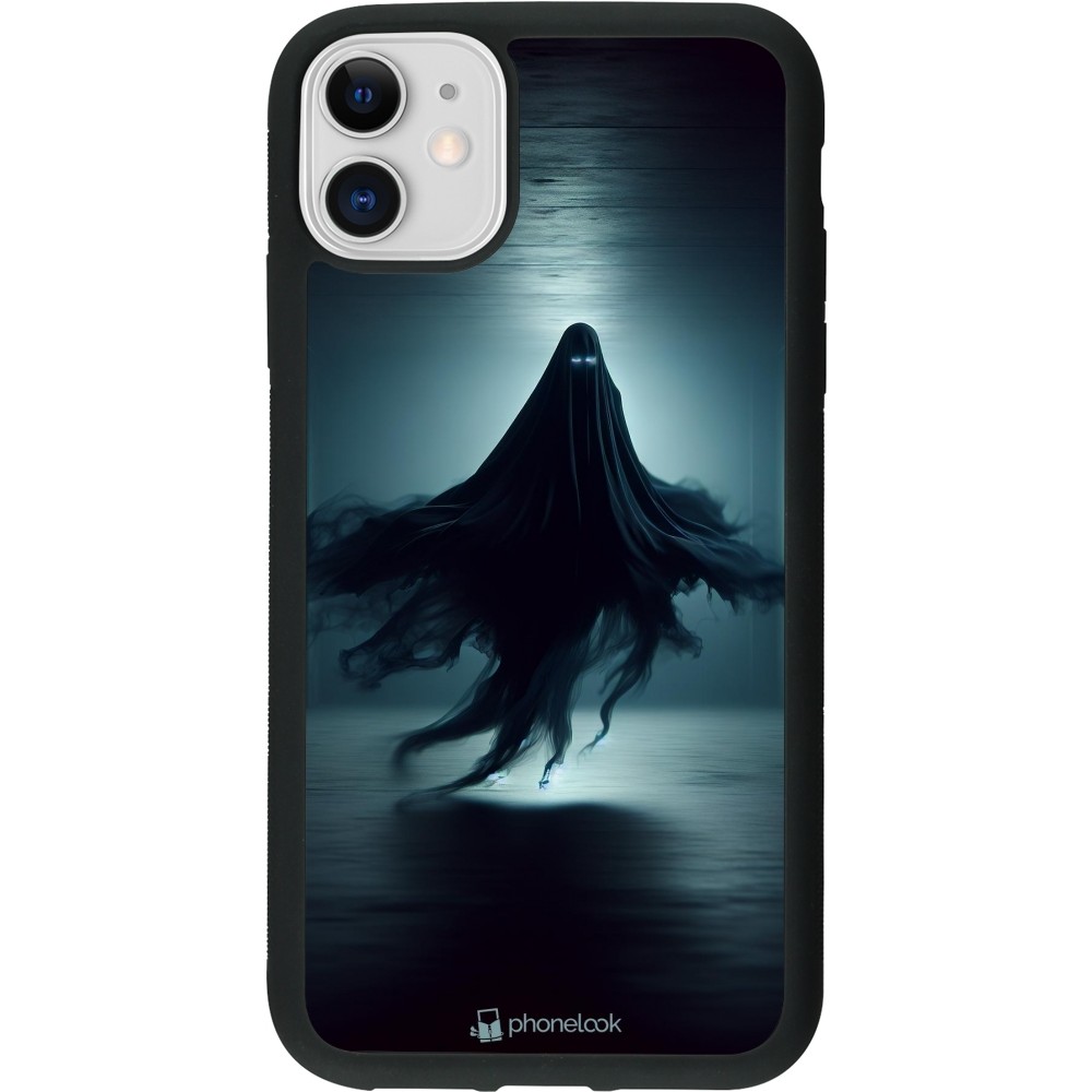 iPhone 11 Case Hülle - Silikon schwarz Halloween 2024 Spektraler Schatten