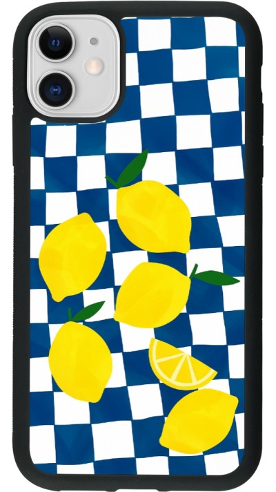 Coque iPhone 11 - Silicone rigide noir Illustration lemons 2026