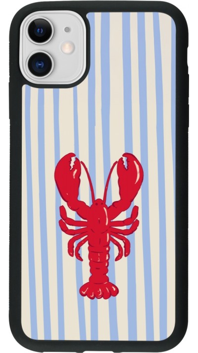Coque iPhone 11 - Silicone rigide noir Red lobster 2026