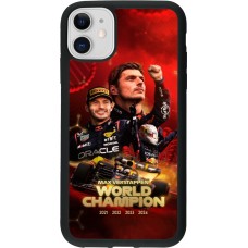iPhone 11 Case Hülle - Silikon schwarz Max Verstappen Champion 2023