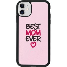 iPhone 11 Case Hülle - Silikon schwarz Mom 2023 best Mom ever pink