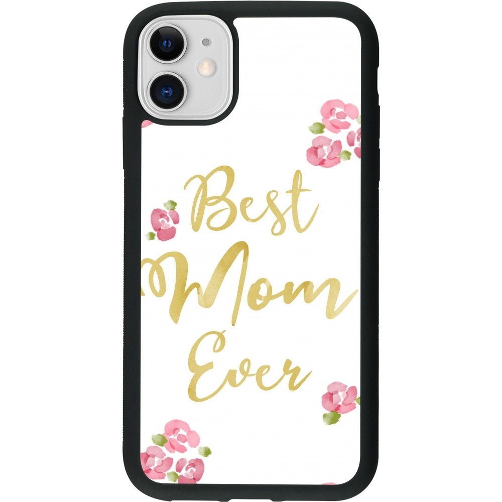 iPhone 11 Case Hülle - Silikon schwarz Mom 2024 best Mom ever