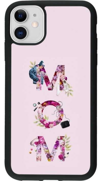 iPhone 11 Case Hülle - Silikon schwarz Mom 2024 girly mom