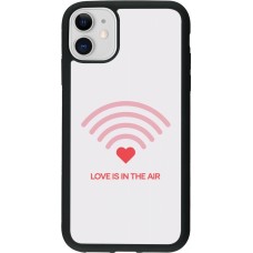 Coque iPhone 11 - Silicone rigide noir Saint Valentines Day 26 Love is in the air