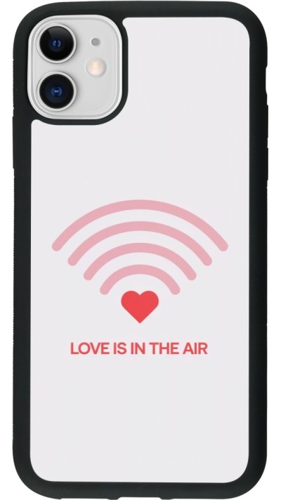 Coque iPhone 11 - Silicone rigide noir Saint Valentines Day 26 Love is in the air