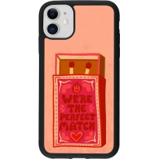 Coque iPhone 11 - Silicone rigide noir Saint Valentines Day 26 Perfect Match