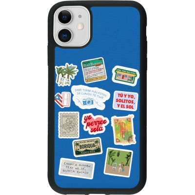 Coque iPhone 11 - Silicone rigide noir Seals of the Dominican Republic DTMF