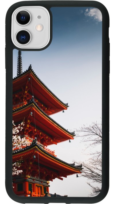 iPhone 11 Case Hülle - Silikon schwarz Spring 23 Japan