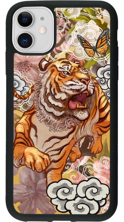 iPhone 11 Case Hülle - Silikon schwarz Spring 23 japanese tiger