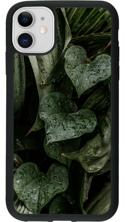 iPhone 11 Case Hülle - Silikon schwarz Spring 23 fresh plants