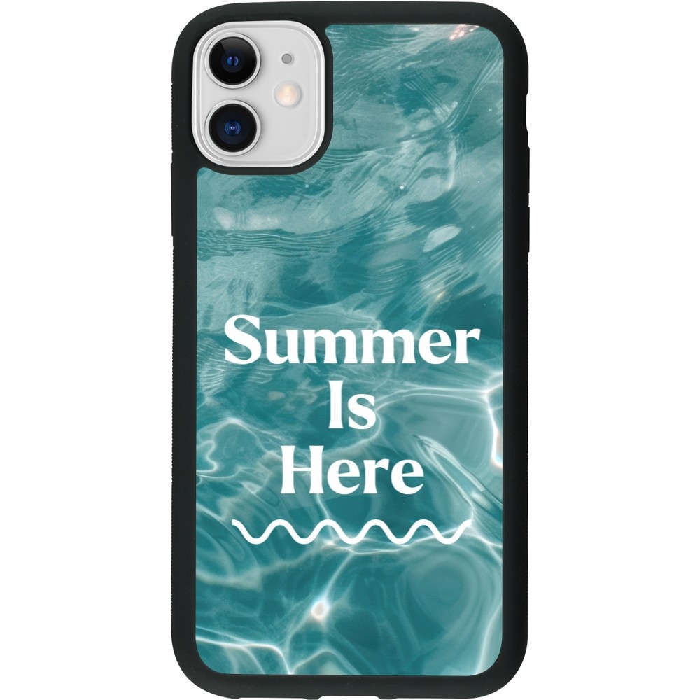 iPhone 11 Case Hülle - Silikon schwarz Summer 2025 Summer is here