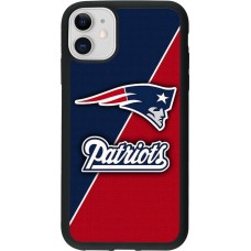 Coque iPhone 11 - Silicone rigide noir Super Bowl 26 Patriots 1