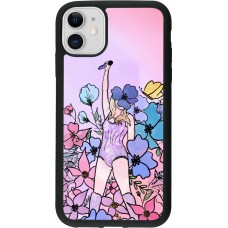 iPhone 11 Case Hülle - Silikon schwarz Taylor Swift Sketch - Pink
