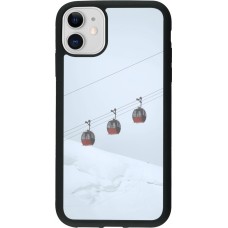 iPhone 11 Case Hülle - Silikon schwarz Winter 22 ski lift