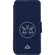 Coque iPhone 11 - Wallet noir Astrologie Balance
