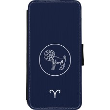 iPhone 11 Case Hülle - Wallet schwarz Astrologie Widder