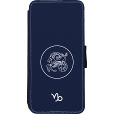 Coque iPhone 11 - Wallet noir Astrologie Capricorne