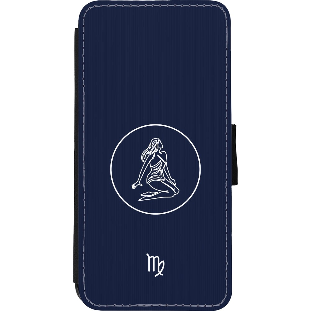iPhone 11 Case Hülle - Wallet schwarz Astrologie Jungfrau