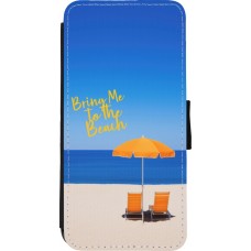 iPhone 11 Case Hülle - Wallet schwarz Summer 2025 Bring me to the beach