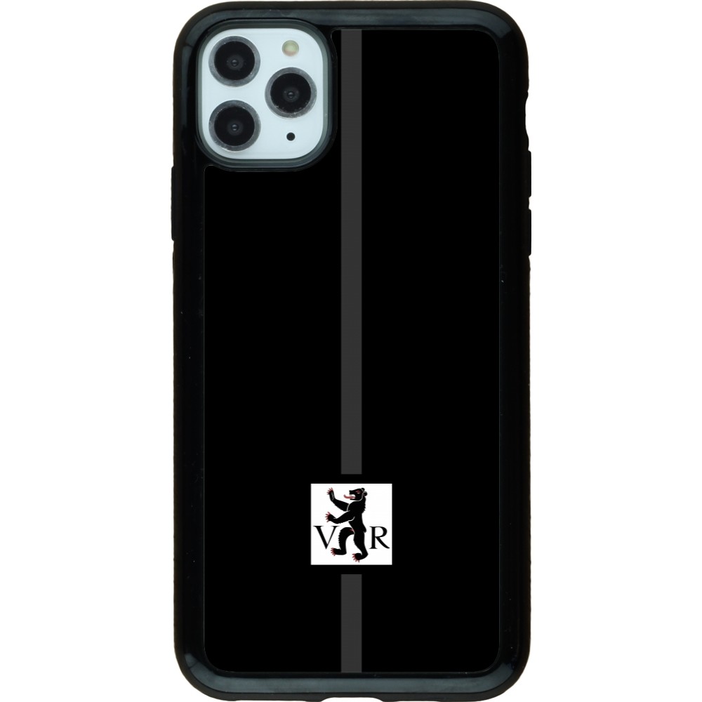 Coque iPhone 11 Pro Max - Hybrid Armor noir Canton AR noir
