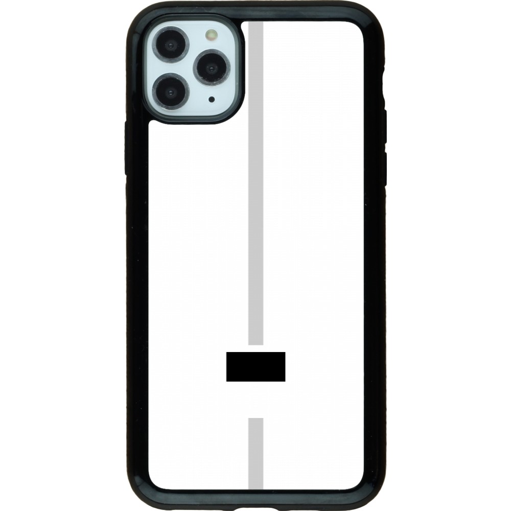 Coque iPhone 11 Pro Max - Hybrid Armor noir Canton FR blanc