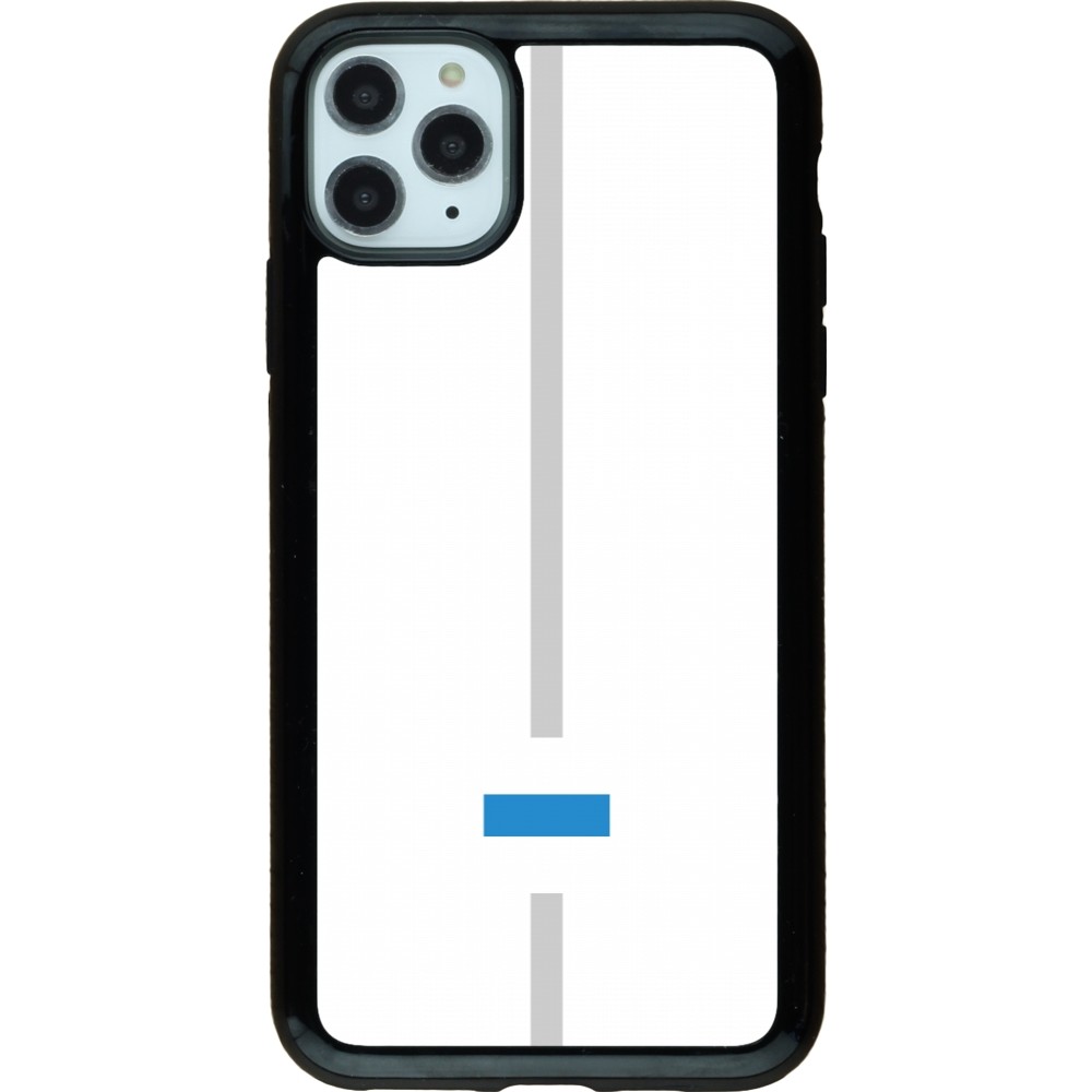 iPhone 11 Pro Max Case Hülle - Hybrid Armor schwarz Kanton ZG weiss