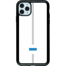 iPhone 11 Pro Max Case Hülle - Hybrid Armor schwarz Kanton ZG weiss