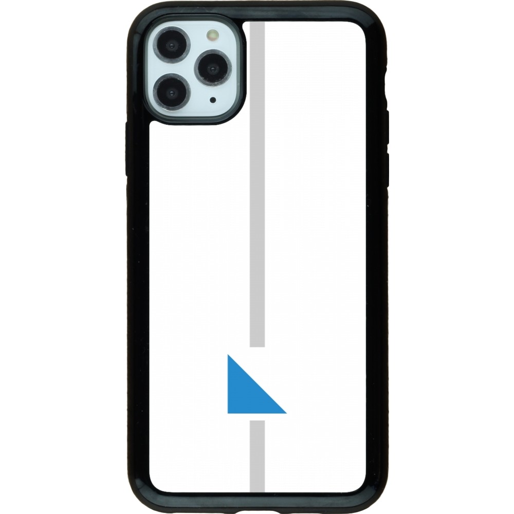iPhone 11 Pro Max Case Hülle - Hybrid Armor schwarz Kanton ZH weiss