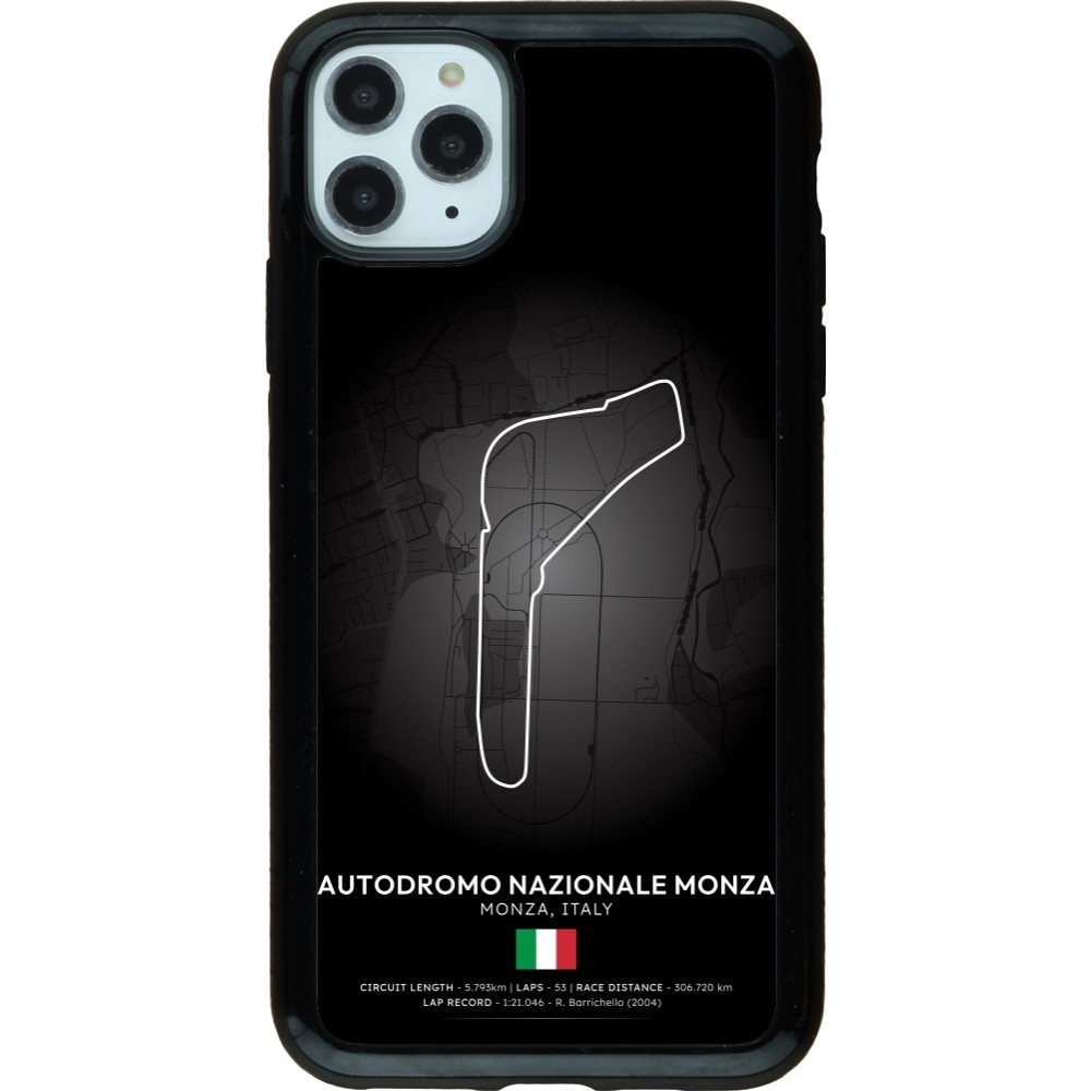 Coque iPhone 11 Pro Max - Hybrid Armor noir F1 Track 2025 Italy