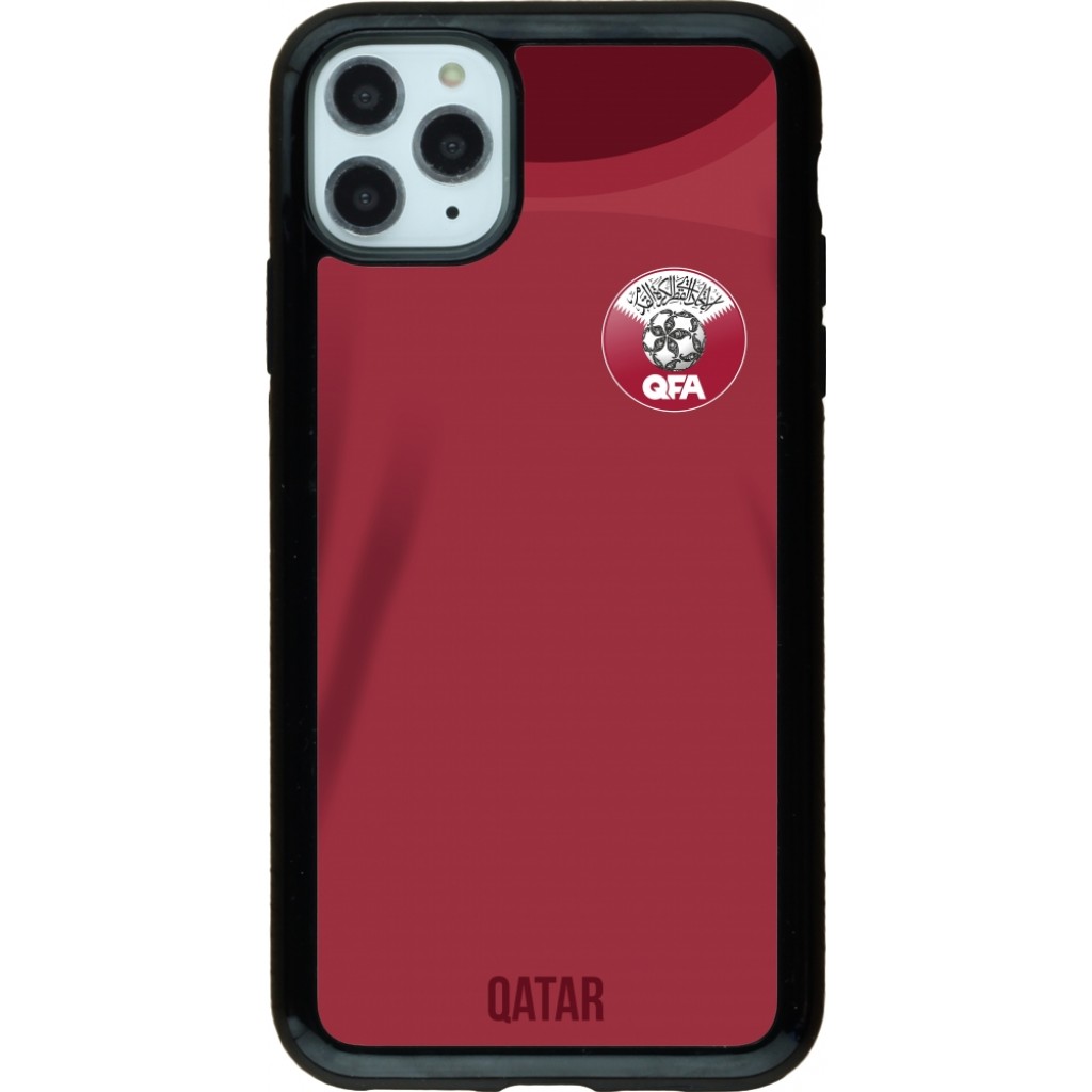 iPhone 11 Pro Max Case Hülle Hybrid Armor schwarz Katar 2022