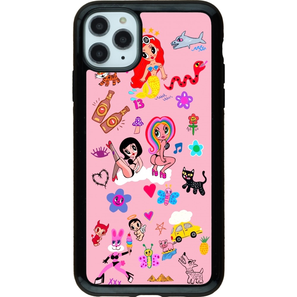 iPhone 11 Pro Max Case Hülle - Hybrid Armor schwarz Karol G La Bichota Manana Sera Bonito