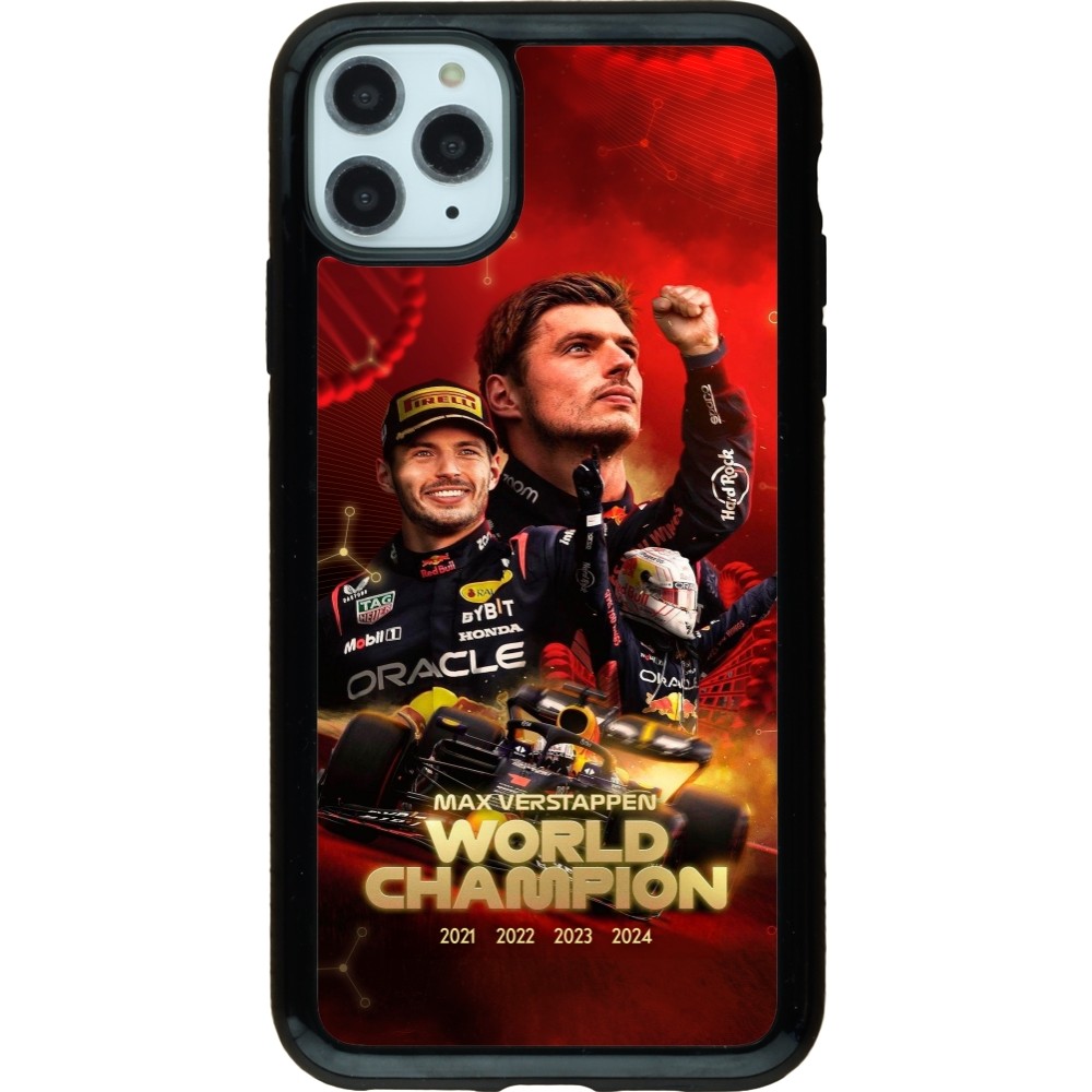 iPhone 11 Pro Max Case Hülle - Hybrid Armor schwarz Max Verstappen Champion 2023