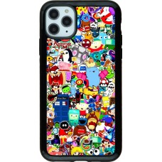 Hülle iPhone 11 Pro Max - Hybrid Armor schwarz Mixed cartoons