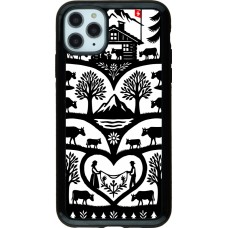 Coque iPhone 11 Pro Max - Hybrid Armor noir Poya Suisse 2