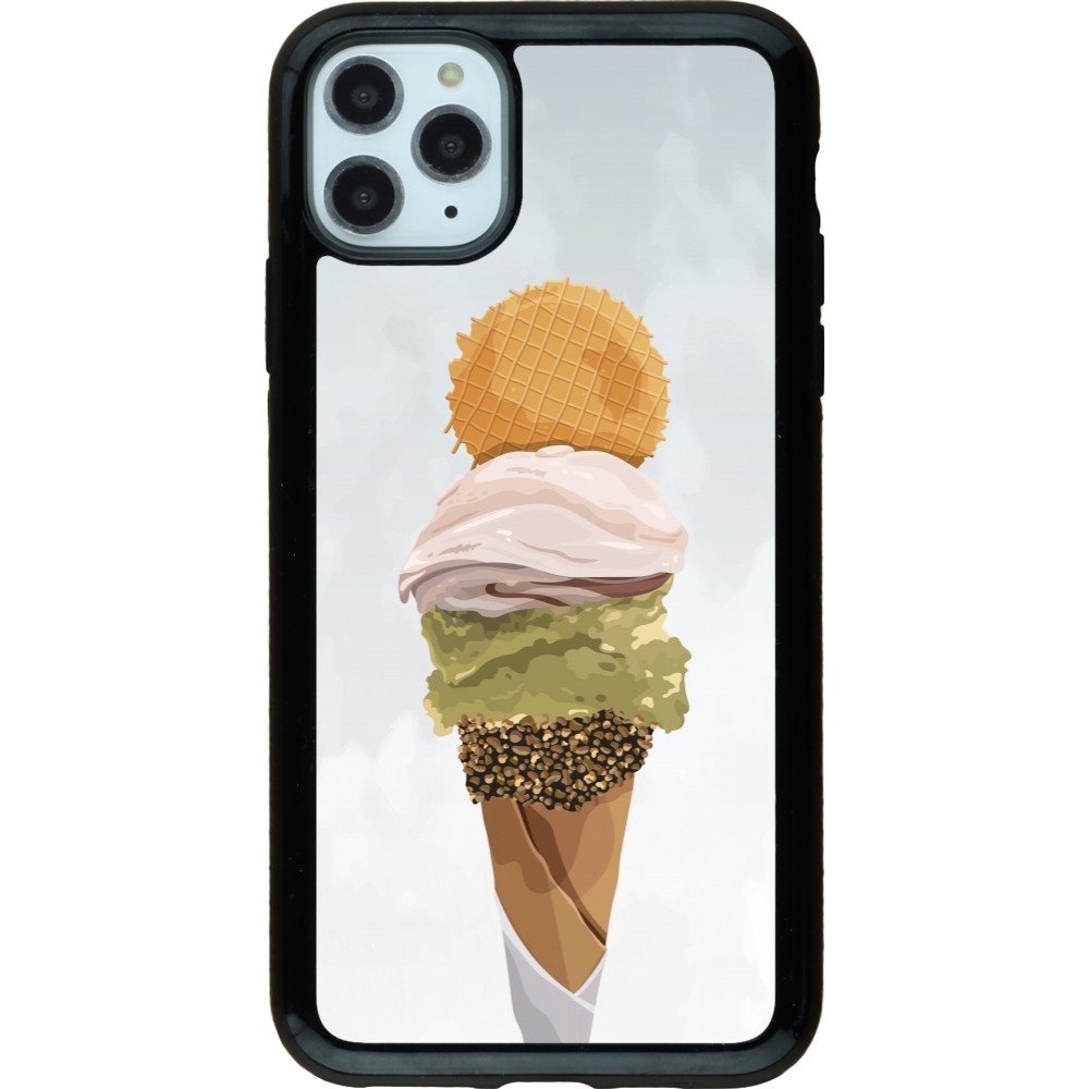 Coque iPhone 11 Pro Max - Hybrid Armor noir Summer 2025 Cornet