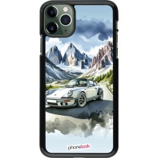 iPhone 11 Pro Max Case Hülle - Porsche 911 Berg Aquarell