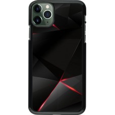 Coque iPhone 11 Pro Max - Black Red Lines