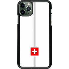 Coque iPhone 11 Pro Max - Canton CH blanc