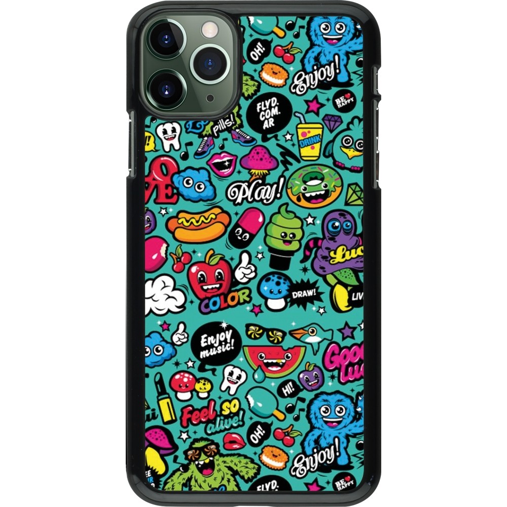 iPhone 11 Pro Max Case Hülle - Cartoons old school