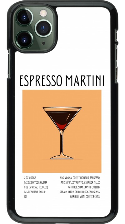 Coque iPhone 11 Pro Max - Cocktail recette Espresso Martini