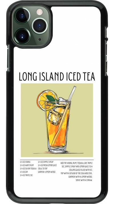 Coque iPhone 11 Pro Max - Cocktail recette Long Island Ice Tea