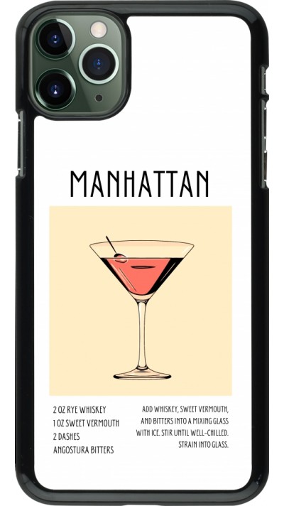 Coque iPhone 11 Pro Max - Cocktail recette Manhattan