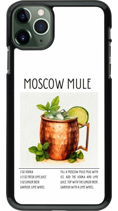 iPhone 11 Pro Max Case Hülle - Cocktail Rezept Moscow Mule