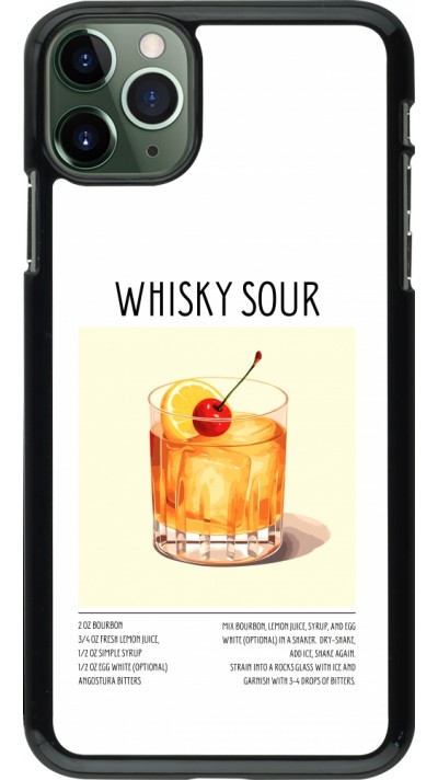 iPhone 11 Pro Max Case Hülle - Cocktail Rezept Whisky Sour