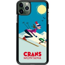 iPhone 11 Pro Max Case Hülle - Crans-Montana Ski Downhill