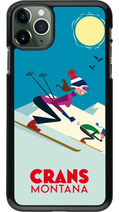 Coque iPhone 11 Pro Max - Crans-Montana Ski Downhill