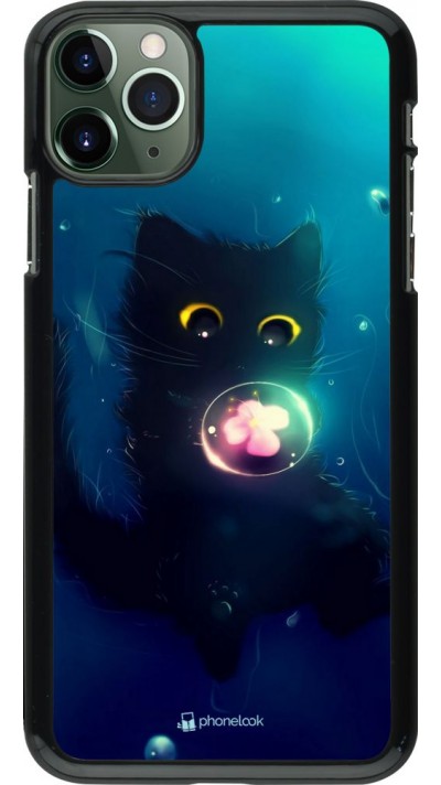 Coque iPhone 11 Pro Max - Cute Cat Bubble