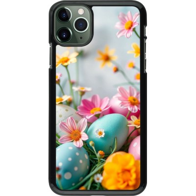 Coque iPhone 11 Pro Max - Easter 2026 Eggs with flowers