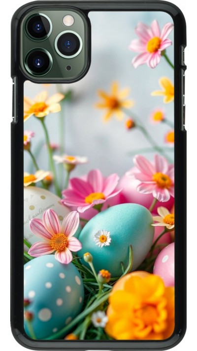 Coque iPhone 11 Pro Max - Easter 2026 Eggs with flowers
