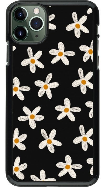 iPhone 11 Pro Max Case Hülle - Easter 2024 white on black flower